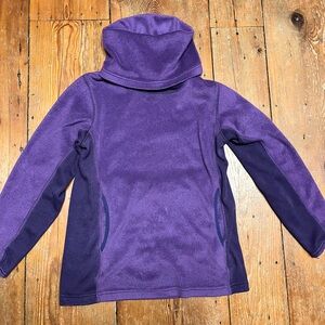 LL Bean Women’s Purple Fleece Turtle Neck Pullover